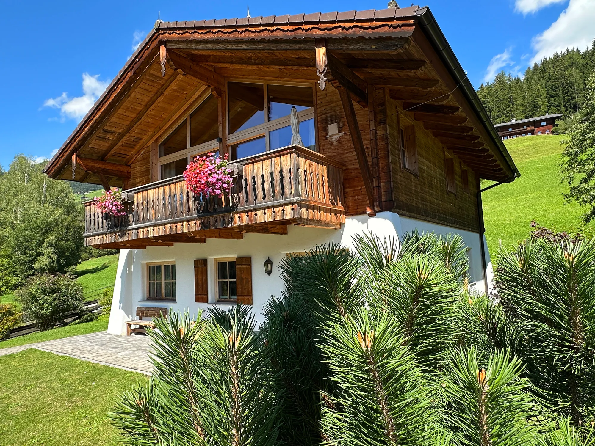 Chalet Gams buitenaanzicht in de zomer — AlpenPura Neukirchen am Großvenediger